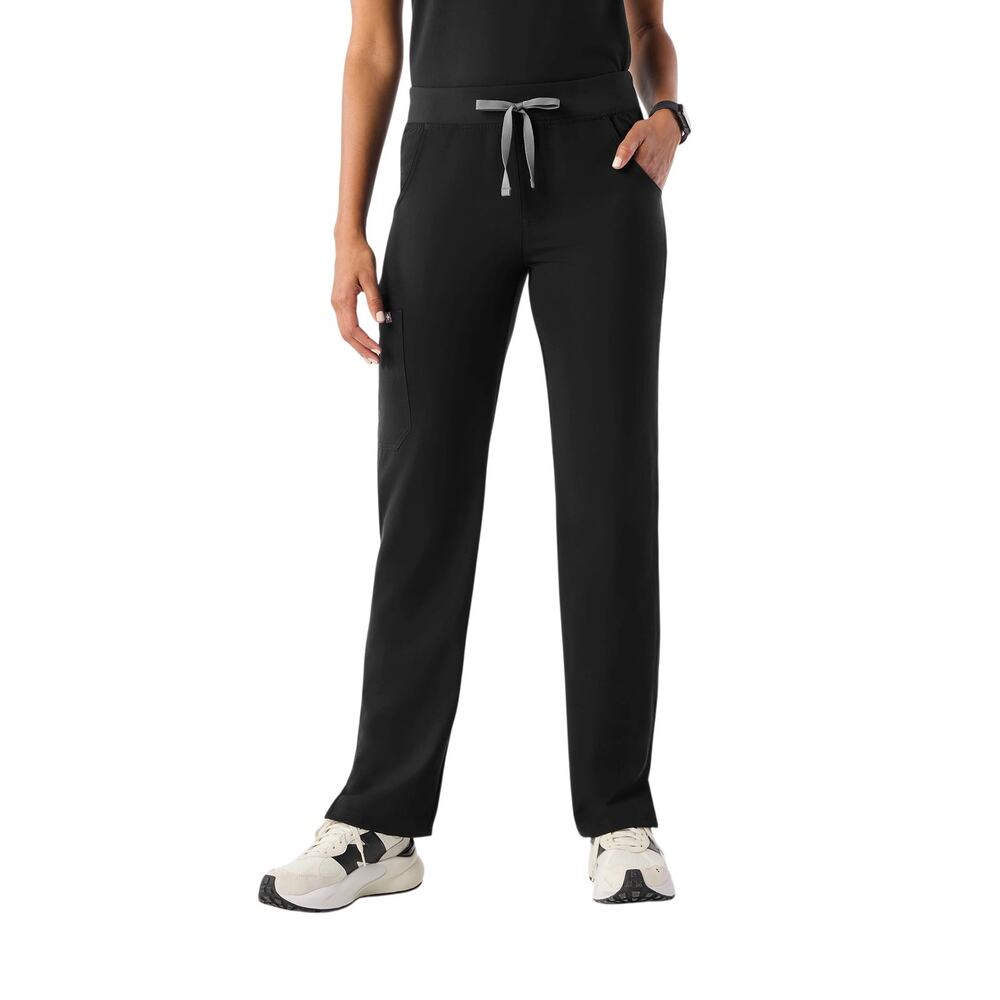 FIGS Kade Cargo Scrub Pants Women’s Medium Black Straight Leg PO 2786 Core